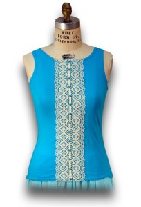 Lace Tank - Turquoise