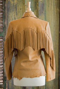 Rancho Grande deer skin jacket back view