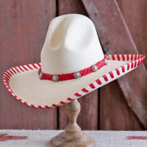 Red Braided Band Gus Hat