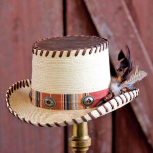 Firewater Hat - Barn Red Serape Hatband