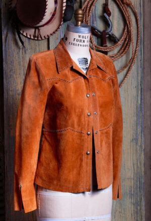 la mesa lamb suede shirt