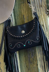 black pouch close up