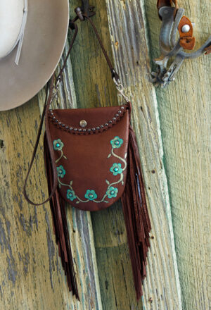 chocolate desert rose crocket pouch