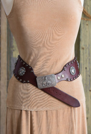 Large Concho Buckaroo in Brandy