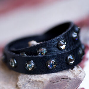 Black Diamond Double Wrap Bracelet