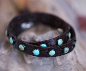Double Wrap Turquoise Bracelet