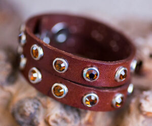 Brandy Double Band Crystal Cuff