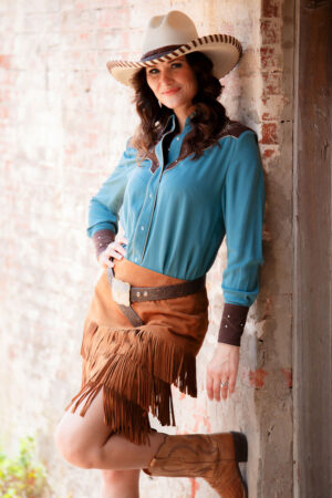 Retro Western Spurs Top