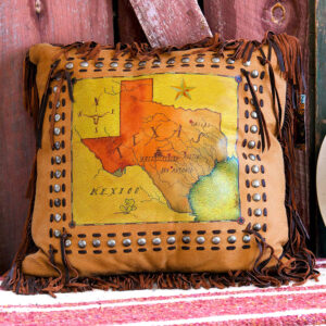 Texas Map Pillow