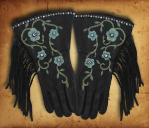 Desert Rose & Crystals Black Glove