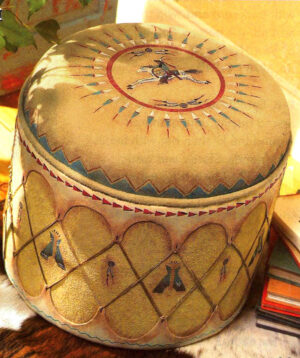 Straw Cayuse Tom Tom Hassock