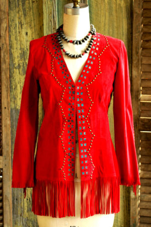 3 Feathers Red Baja Jacket