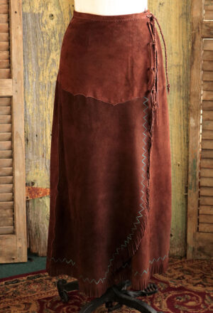Chief Wrap Skirt in Chocolate